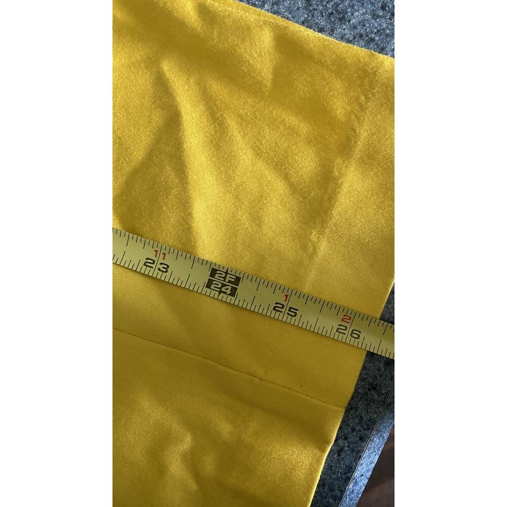 WORTHINGTON W Size 12 Pencil MIDI Yellow Skirt Belt Invert Pleated Feminine Y2K - Picture 8 of 12